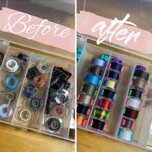Spool Holder Spool Protector, Spool Top Fixing Clip With Thread Lock Function, Suitable For All Popular Spool Sizes, Spool Protector, Helps Keep Thread Organized And Neat, Suitable For Sewing Accessories, Handicrafts, Sewing Projects, Adult Crafts - Multicolor - View 5