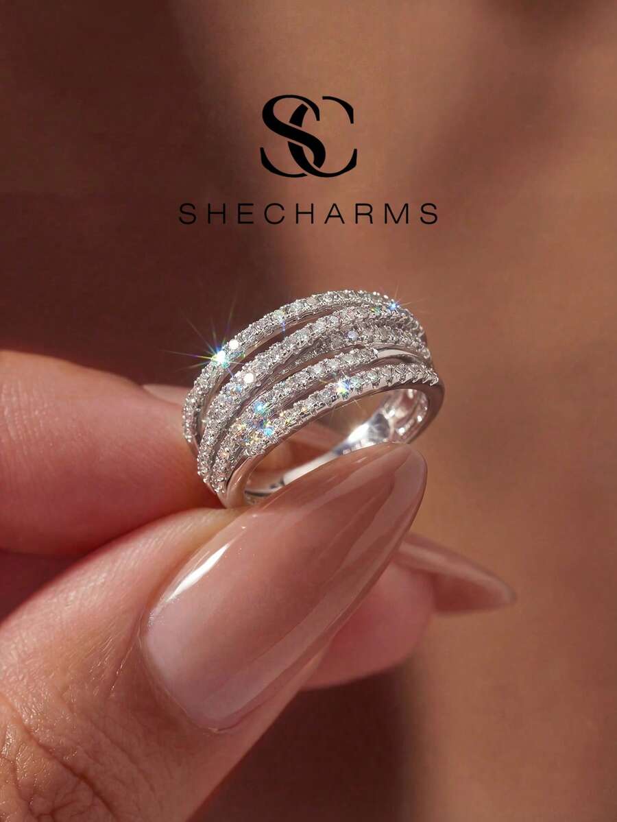 1pc Wire Wrapped Ring, Exquisite Material, Women's Jewelry Gift