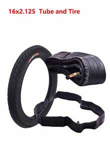 16x2.125 Outer Tyre And Inner Tube For Electric Bikes E-Bikes Kid Unicycle Small Scooter Part - A - View 1