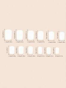 24pcs Medium Square False Nails, Christmas Snowflake Striped Matte Press-On Nails, Full Coverage Removable Nail Set, Perfect For Ladies' Parties, Dances, And Everyday Wear - Army Green - View 5