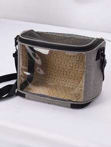 Pet Travel Portable Shoulder Carry Storage Bag, Transparent Breathable Outdoor Pet Carrier, Suitable For Hamsters, Geckos, Hedgehogs, Guinea Pigs - View 8