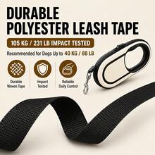 [Retractable Dog Leash] Heavy-Duty Retractable Dog Leash Set, 16FT/5M Anti-Tangle Walking Rope, With Anti-Escape Safety Wristband, One-Click Brake Lock, Comfortable Non-Slip Handle, Suitable For Small, Medium And Large Dogs [Halloween Christmas] Gift - Multicolor - View 4
