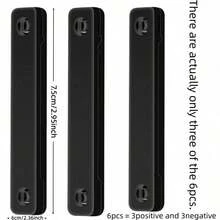 6/12pcs High Breathability Cuttable No-Drill Installation Mosquito Screen Strips, Reusable Magnetic Window Screen Clips, Anti-Fall Window Screen Tool, Home Window Protection Style, Suitable For Windows - Multicolor - View 15