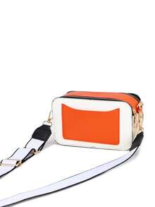 1pc Women's Creative Towel Embroidery LOVE Letter Crossbody Camera Bag, Wide Strap Zipper Small Bag, Sweet Girl Style Shoulder Bag - M1963 - View 11