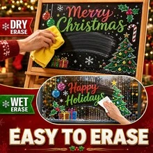 1pc 6/8/12/24 Colors Washable And Wet-Wipeable Liquid Chalk Markers, Suitable For Blackboard, Blackboard Signs, Whiteboard, LED Glass Window, Car Window Painting Advertising Chalk Marker Pens, Essential Back To School Learning Stationery - Multicolor - View 1