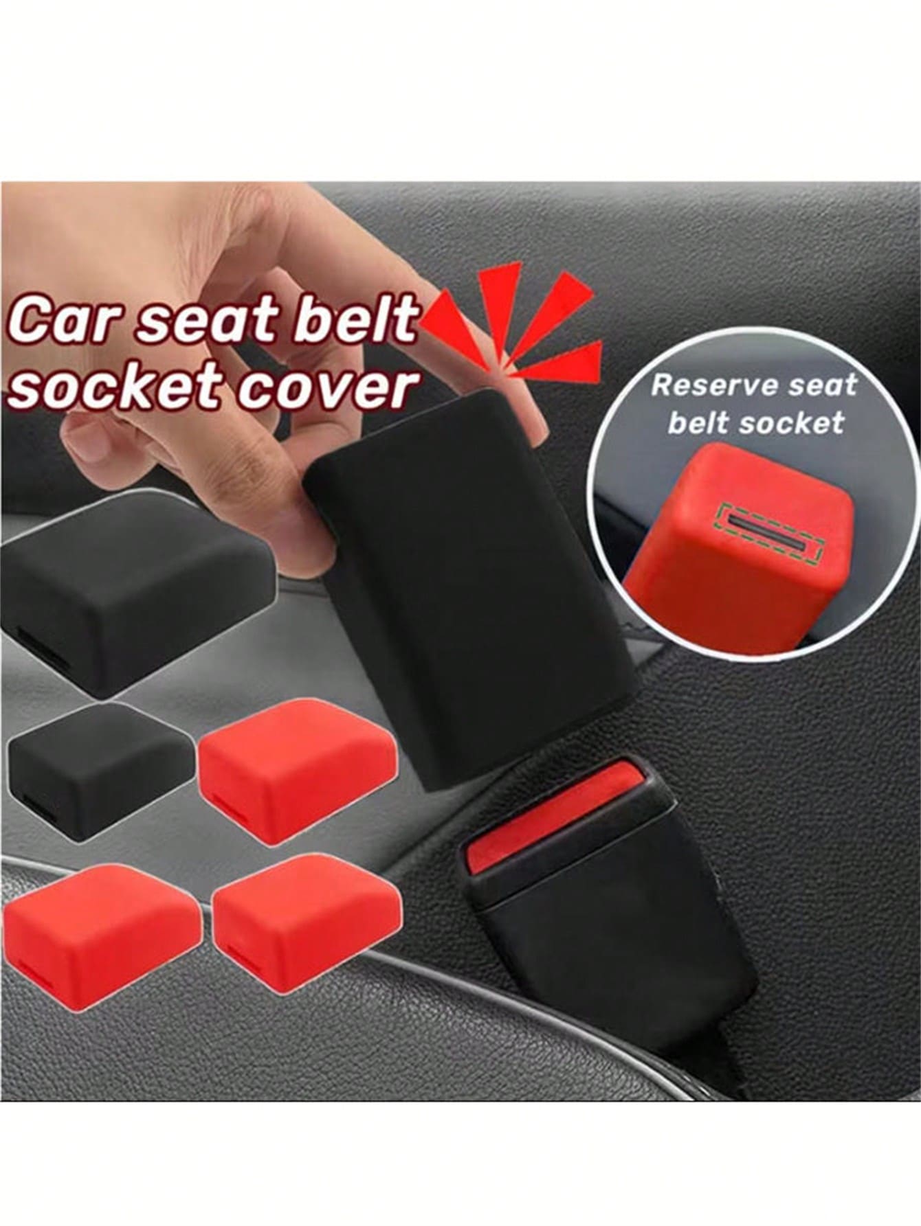 1pc Car Seat Belt Buckle Protector, Car Seat Belt Socket Protector ...