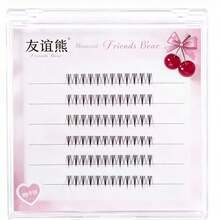 Lower Lash Girl Group False Eyelashes B Curl Segmented Realistic Korean Style Slouchy ACE Trilogy Lashes Beginner Natural Single Cluster Style - B - View 10