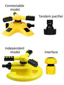2/1pc Full Coverage Lawn Sprinkler, Connectable Design, Multi-Angle Large Area Watering Equipment, Water Powered Garden Irrigation, Ideal Garden Accessory - Multiple Styles - View 9