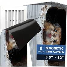 Fun Cartoon Animal Magnetic Ventilation Cover, 12 * 5.5 Inches And 15.5 * 8 Inches, Used As A Flexible PVC Sleeve Cover For Metal Floor, Wall, Ceiling Vents, Ventilation, And Odor Blockers To Prevent Foreign Objects From Falling Off - B - View 44