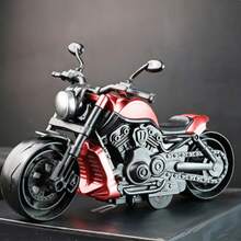 1pc Realistic Motorcycle Model Toy, Inertia Pull Back Toy Vehicle, Detailed Motorcycle Shape, Compact Mini Toy, Fun Interactive Novelty Toy For Teens & Adults (Random Color & Style) - Multicolor - View 4