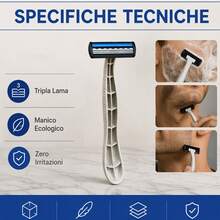 20pcs Men's Disposable Razors, Handle, Ideal For Travel, Business Trips, Outdoor Activities, Perfect Gift - MG-20PCS - View 4