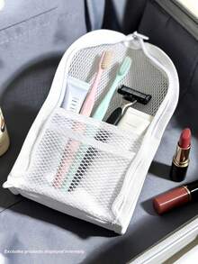 Travel Makeup Bag, Travel Toiletry Bag, Portable Compact Thick Mesh Large Capacity Octagonal Toiletry Bag, Small Item Storage Bag, Toiletry Bag - Multicolor - View 8