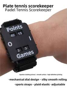 Tennis/Padel Score Wristband - Instant Score Tracker, Wrist Counter, No Memory Loss, Suitable For Singles/Doubles Matches - For Coaches, Referees, Players (White/Black) - Scorekeeping Wristband Manual Scoreboard, Portable Watch-Style Scoreboard, Badminton/Tennis/Table Tennis Match Score Counter, Adjustable Hook And Loop Strap, Small Flip Scoreboard, Outdoor Sports Training Scorekeeping Tool, Black/White Dual Color Options, Simple Manual Dial Scorekeeping Equipment - Multicolor - View 6