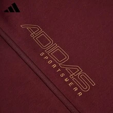 Adidas New Men's Outdoor Running Training Casual Windproof Woven Hooded Jacket - Burgundy - View 6