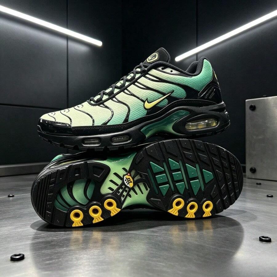Nike أحذية رياضية رجالية - أخضر وأسود - مشاهدة 1