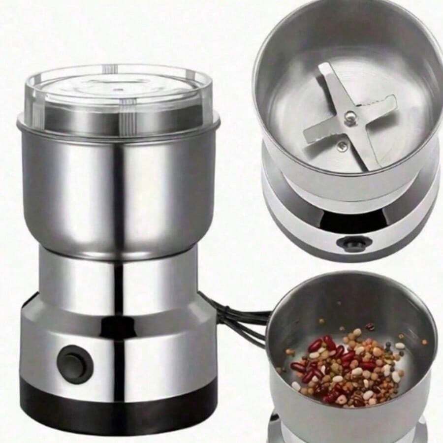 USB Coffee Grinder Suitable For Grinding Coffee Beans, Spices, And Nuts, Meeting Daily Kitchen Needs. - Silver - View 1