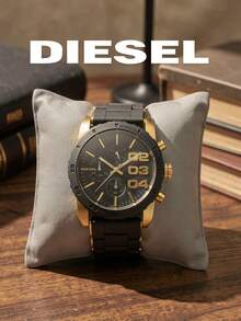 Diesel DZ5322 Eye‑Catching Men's Gift Wrist Watch, Chronograph Function 10BAR Water Resistant Oversize‑Face Wristwatch - Black - View 2