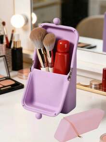 Makeup Brush Storage Bag Makeup Tools Live Streaming Travel Waterproof Portable Silicone Storage Box - Multicolor - View 9