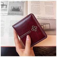 2026 New Summer Women's Short Trifold Small Wallet European & American Vintage Coin Purse Compact Cross-Border Handbag - Multicolor - View 2