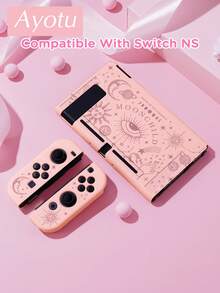 Ayotu 1pc Sun Moon Star Pattern Protective Case For Switch2/Switch NS/Switch OLED Game Console, New Generation TPU Soft Shell, Universal Game Controller Protective Cover, Switch Controller Protective Case, Switch Game Accessories, Anti-Drop, Anti-Slip, Anti-Scratch, Fashionable, Autumn Romantic/Back To School Gift/Valentine's Day Gift/Christmas Gift/Halloween Gift - Multicolor - View 15