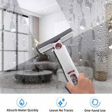 Portable Mini Cleaning Mop, Mini Sponge Mop, Dry And Wet Cleaning System, Suitable For Bathroom, Kitchen, Desktop, Glass, Living Room And Car - 2 Sponge Heads + 1 Squeeze Handle - View 7