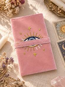Devil's Eye Velvet Tarot Card Storage Bag, Dual-Color Blue & Purple Drawstring Closure, Soft Fabric Protective Cover, Portable Card Pouch, Suitable For Storing Tarot Cards And Small Items, Tarot Card Bag, Applicable For Tarot Cards, Divination Cards, Card Games And Small Items Storage, Perfect Gift For Holidays, Birthdays, Parties, Valentine's Day, Back To School, Teacher's Day, Halloween, Christmas,Travel Essential,Room Decor - Multicolor - View 4