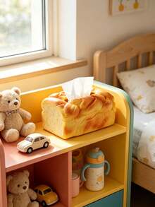 1pc Bread-Shaped Tissue Box Desktop Decor, Desktop Tissue Storage Box ...