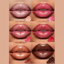 Lipstik Pelembap dengan Warna Suhu yang Melembapkan, Lipstik Halus dan Mengkilap untuk Wanita, Perawatan Bibir dengan Warna Tipis yang Melembapkan untuk Riasan Sehari-hari - tidak ada - View 5