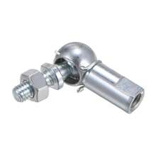 4pcs/Set CS10 M6 Right Angle Ball Joint, M6x1.0 Right-Hand Thread, A3 Steel Material, Self-Lubricating Ball Joint End Cap - M6*1 (Standard Thread) - View 1