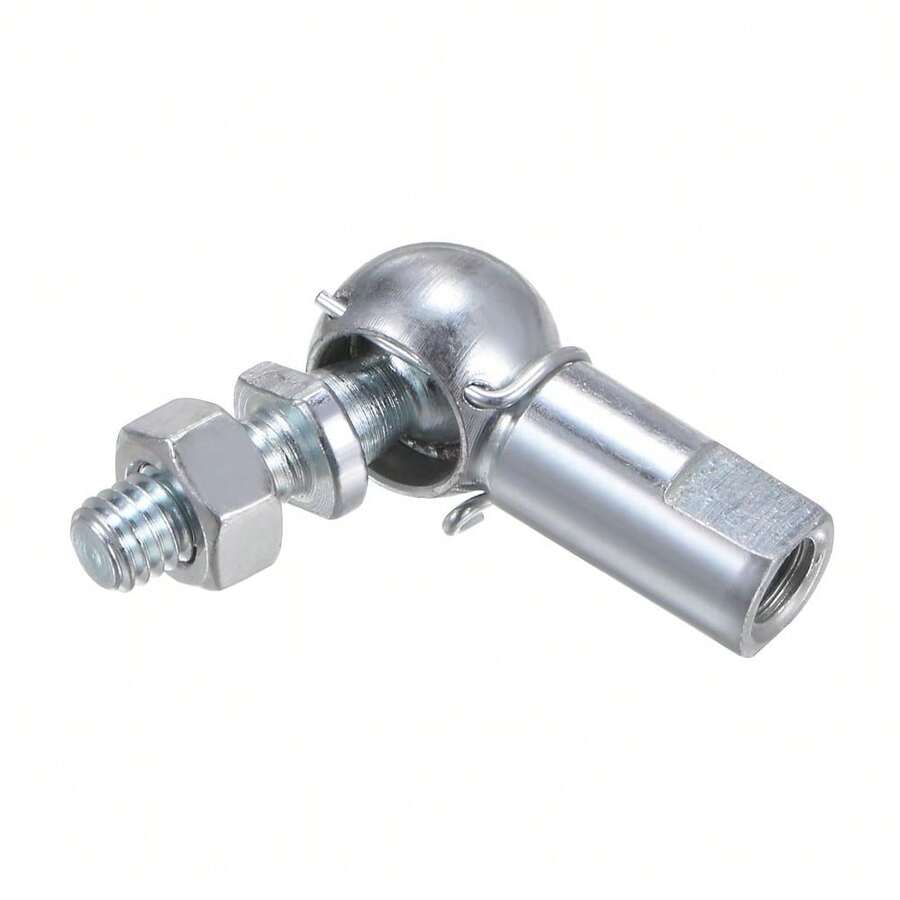 4pcs/Set CS10 M6 Right Angle Ball Joint, M6x1.0 Right-Hand Thread, A3 Steel Material, Self-Lubricating Ball Joint End Cap - M6*1 (Standard Thread) - View 1