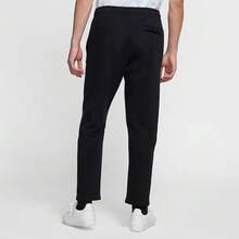 Nike Men's Casual Everyday Basic Straight-Leg Knit French Terry Breathable Mid-Rise Sweatpants - Black - View 6