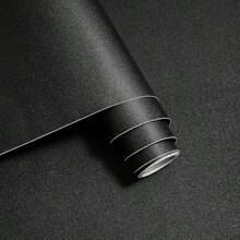 Waterproof Black Matte Vinyl Film - Peel And Stick Sticker For Kitchen Countertops, Cabinet Renovation, Furniture - A - View 8