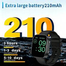 ERUN 2026 Unisex Smart Watch With 1.88-Inch Large Screen, Supports Wireless Calling, Customizable Watch Face, Step Counting And More, IP68 Waterproof, Multiple Sports Modes, Ideal Gift - View 4