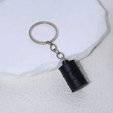 1pc New Oil Drum Model Keychain, Street Style Hip-Hop Fashion Accessory For Bags And Clothing, Festival Gift For Friends, Family, Couples, Birthday Party Souvenir - Multicolor - View 12