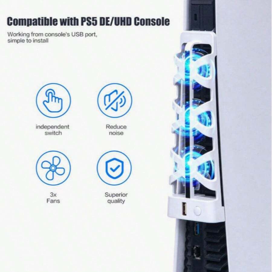 Bộ tản nhiệt bo mạch chủ P5 - Mẫu ít tiếng ồn với cổng mở rộng USB, ba quạt làm mát mạnh mẽ và hiệu ứng đèn LED yên tĩnh - Phụ kiện bo mạch chủ - Xem 1