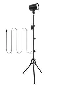 Bright LED Floor Lamp, 61" Floor Task Lamp - Adjustable Color Temperature & Dimmable Brightness Modern Floor Lamps, USB-Powered Floor Lights With Auto Timer & Adjustable Height Tripod Stand, Work Light For Reading, Office, Living Room And Bedroom - Black - View 13