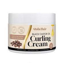 Dola Hair Krim Pengeriting Minyak Jarak Hitam untuk Rambut Alami, Krim Penegas Ikal & Melembapkan, Pengendali Frizz, Daya Rekat Lembut, Memperjelas Ikal, Gulungan & Pilinan - Krim Pengeriting - View 7