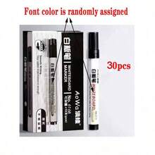 10/20pcs Erasable Whiteboard Markers Large Capacity Teacher Special Blackboard Drawing Board Black Easy Erase Pen (Random Style) - Multicolor - View 17