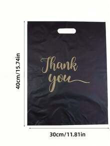 100Pcs Thank You Gift Bags, Cookie Candy Packaging Bags For Wedding Party Retail Shopping - Multicolor - View 3