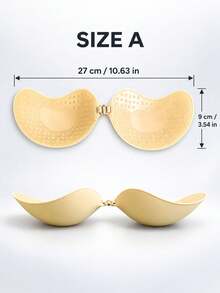 1pc Invisible Strapless Silicone Breast Pads, Reusable Mango-Shaped Push-Up Bra Cups, Soft Thick Padding, Suitable For Small Breasts, Enhances Lift And Cleavage, Ideal For Wedding Dresses, Backless Dresses, Bikinis And Tank Tops - A - View 12