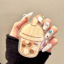 Cute Milk Tea Cup Shaker Magnetic Phone Grip, Shakeable Cat Bead MagSafe Phone Holder, Foldable Portable Phone Stand For Smartphone - Multicolor - View 6