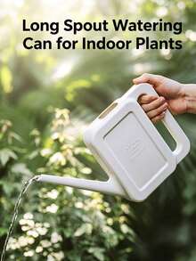 Watering Can, Large Capacity Watering Can, 1L Modern Square Watering Can, Long Spout Plastic Watering Can, Suitable For Indoor Plants - Multicolor - View 5