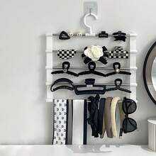 1pc Headband Storage Rack, Claw Clip Display Stand, Hair Accessory Hanging Rack, Pendant Organizer, Hair Claw Storage Holder, Large Capacity, Stainless Steel Material, Wall Mounted, Suitable For Closet Storage, Wall Storage, Jewelry Storage, Jewelry Rack - Hair Clip Storage Rack - View 7