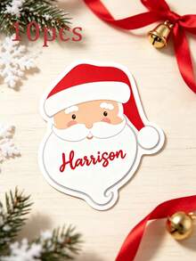 Personalized Christmas Gift Stickers, Customizable Text Holiday Labels, Perfect For Decorating Gift Wrappings, Envelopes And Candy/Snack Packaging. - Multicolor - View 17