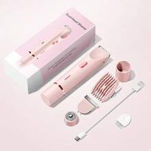 2-In-1 Women Electric Shaver Ultra Gentle For Sensitive Skin Waterproof Wet & Dry Use Detachable Soft Touch Head USB Rechargeable Bikini Trimmer For Armpit Leg Body Ideal Travel Essential - Multicolor - View 10