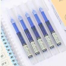 10/15/20/5pcs Liquid Ink Pens, Quick-Dry Signature Ink Pens, 0.5mm Black/Blue/Red Ink, School/Office Ballpoint Pens Back To School Essentials - Sets - View 9