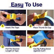 Desktop Tape Dispenser With Weighted Non-Slip Base, Suitable For Office, Crafts, Art Projects, Scrapbooking, School, Gift Wrapping And Parcel Delivery - B - View 5