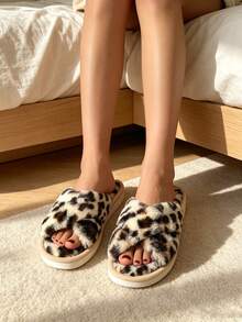 Autumn/Winter Home Open-Toe Plush Slippers, Breathable And Warm, Comfortable And Lightweight, Essential For Women, Thoughtful Gift For Family And Friends - Multicolor - View 3