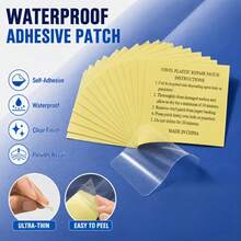 20-Pack Large Transparent Inflatable Pool Repair Patches, Multi-Functional Inflatable Product Repair Patches, 7x7cm, Waterproof Self-Adhesive Transparent Patches, Suitable For Repairing Inflatable Water Products, Tents, Rain Covers, And Outdoor Gear - 7*7cm - View 7