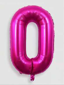 1pc/2pcs 40 Inch Large Number Balloon Rose Red Foil Large Number Balloon Suitable For Birthday Party Supplies Decoration Outdoor Photo Props - 40 Inch Rose Red Digital - View 19